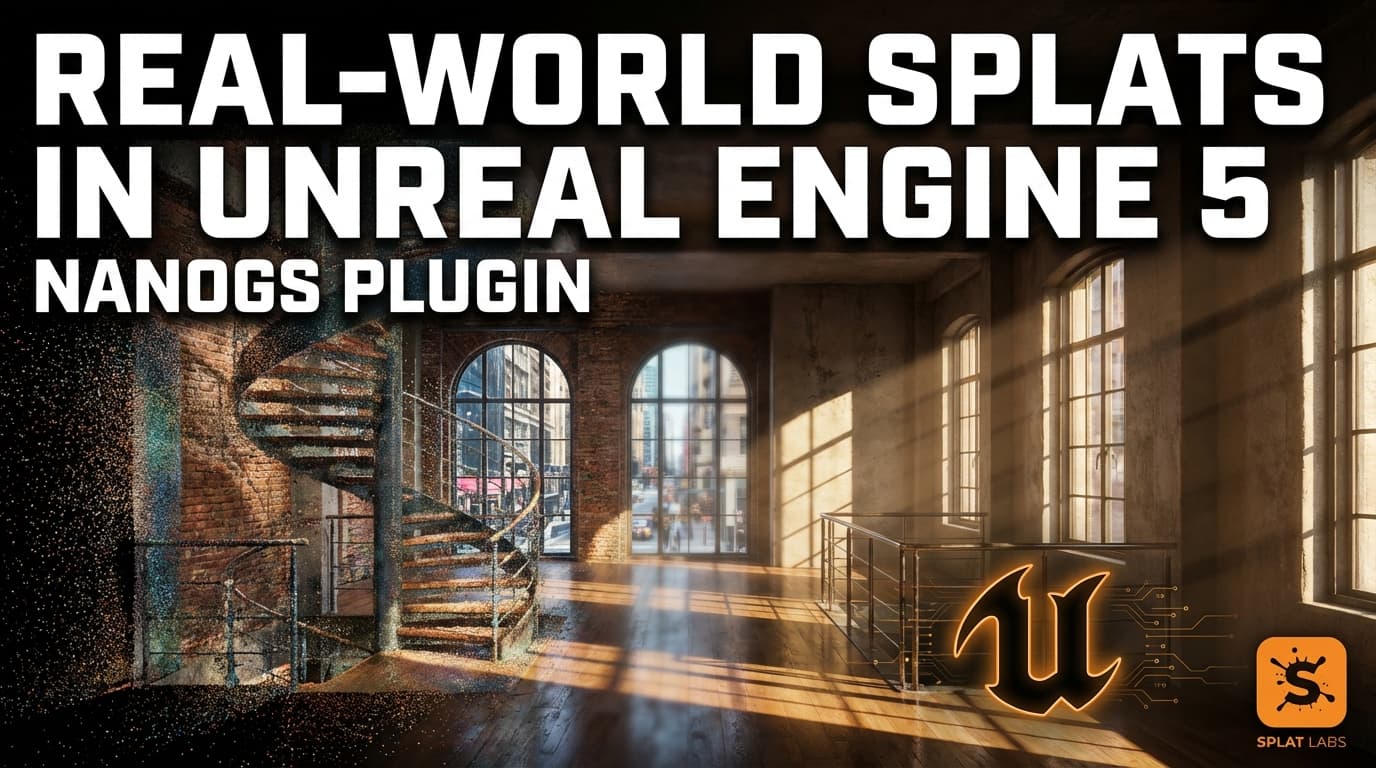 NanoGS Brings Real-World Gaussian Splats Into Unreal Engine 5